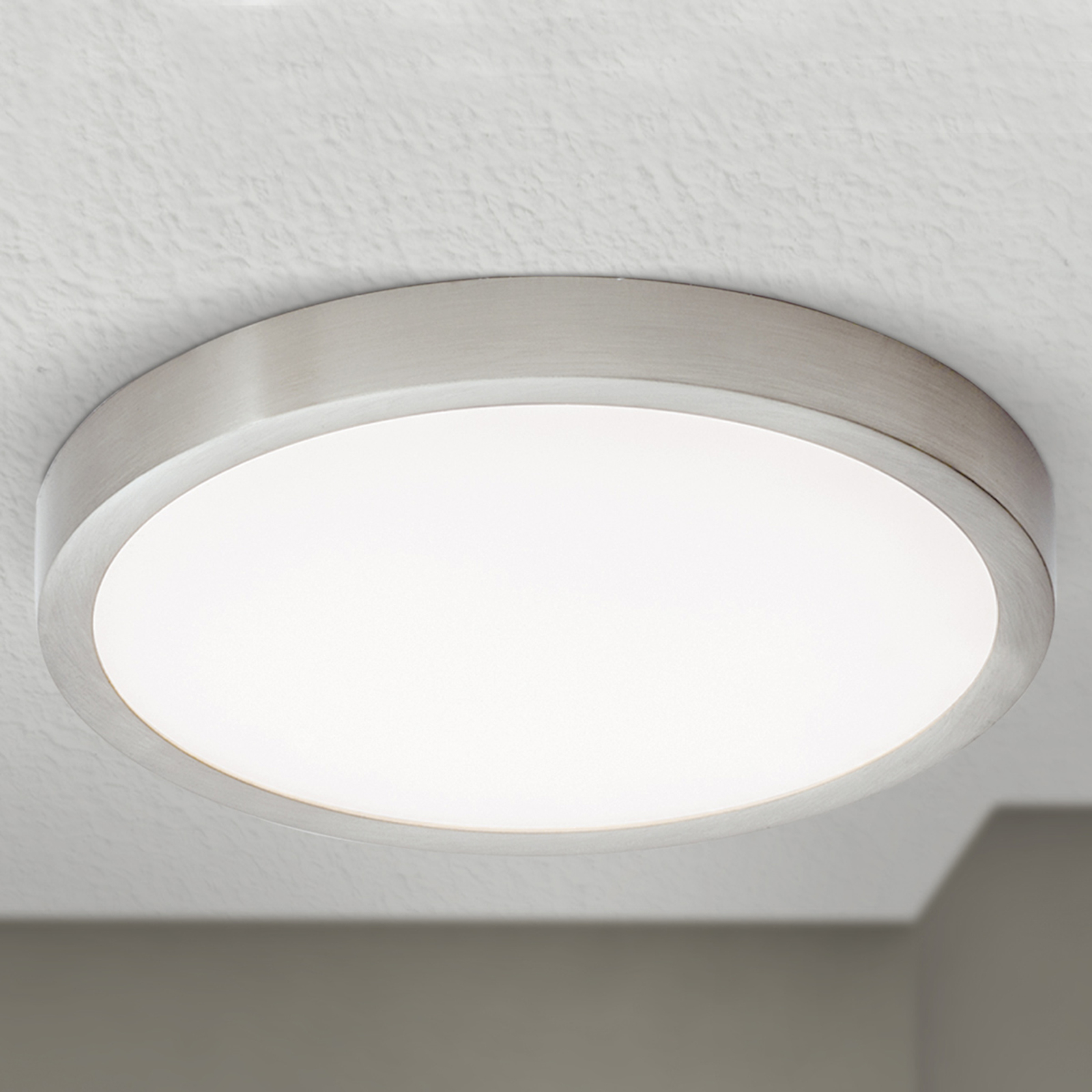 LED-taklampa Vika, rund, matt titan, Ø 23 cm