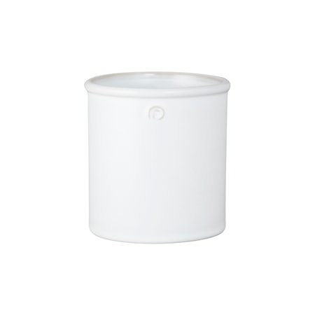 Kruka Stengods Vit 15,6 cm