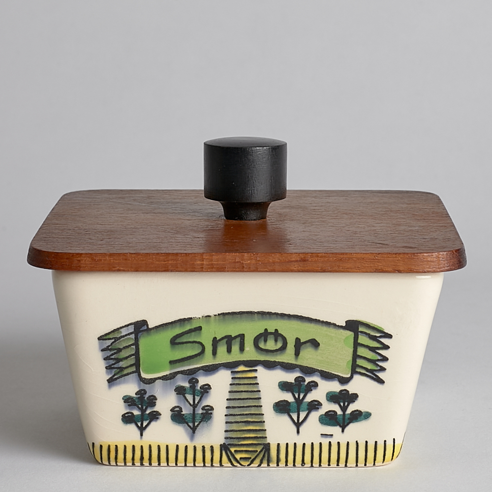 Vintage - SÅLD Smörask med Lock