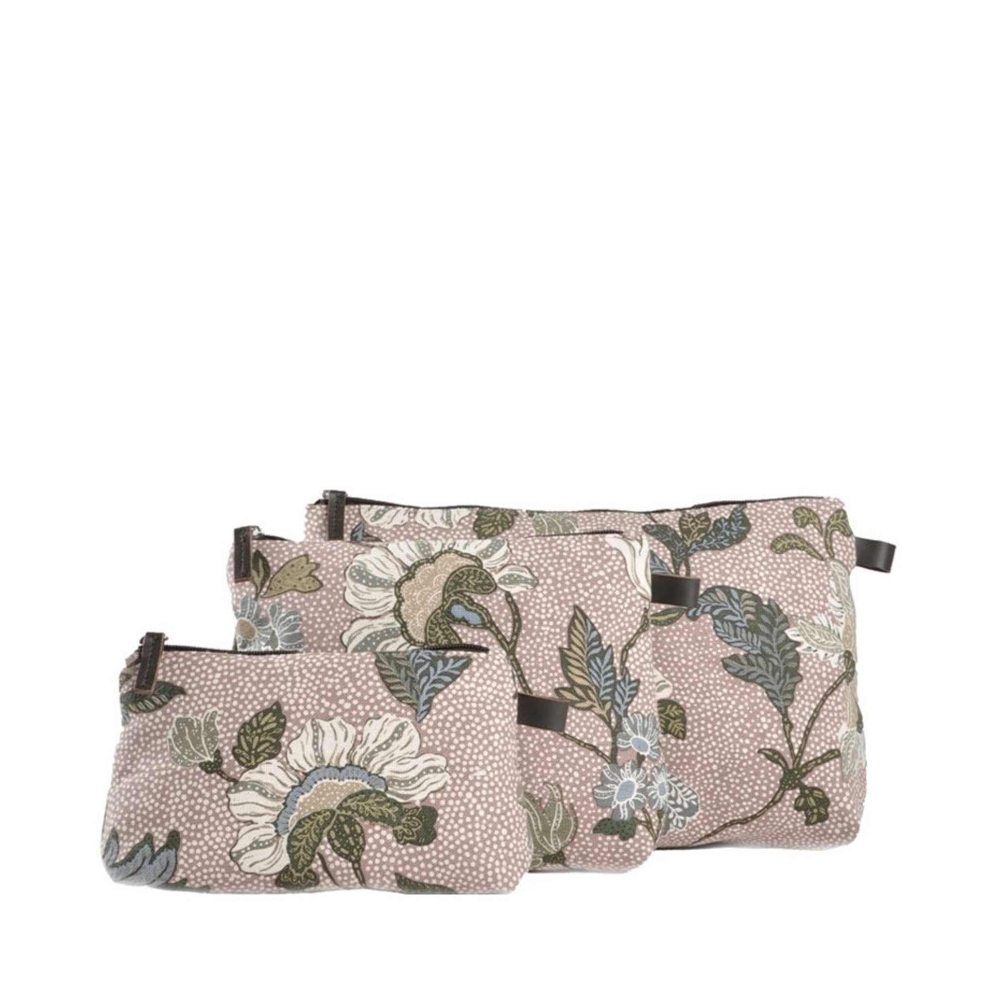 Dusty Pink Flower Linen, Medium