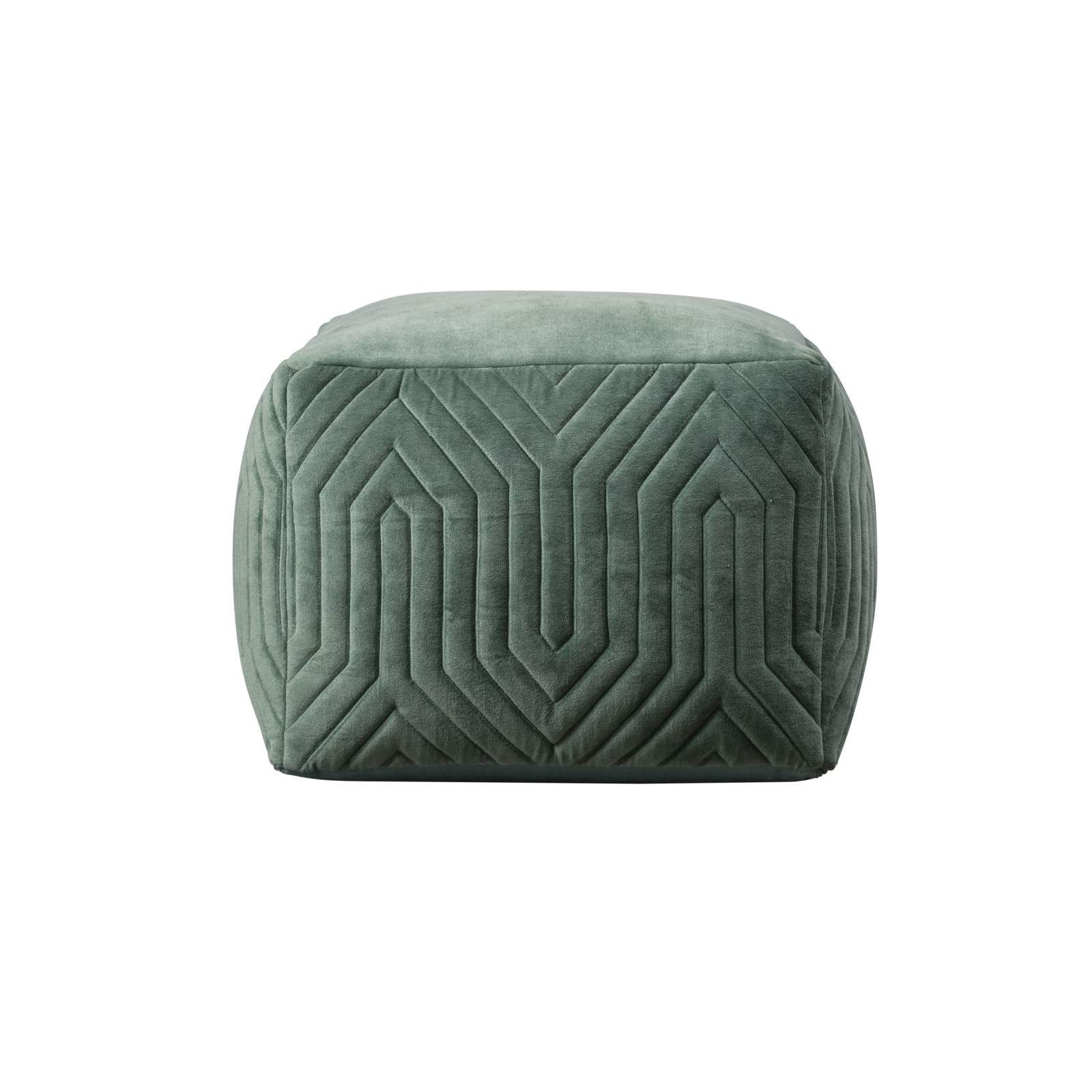 Sittpuff sammet POUF FLARE grön, ByON