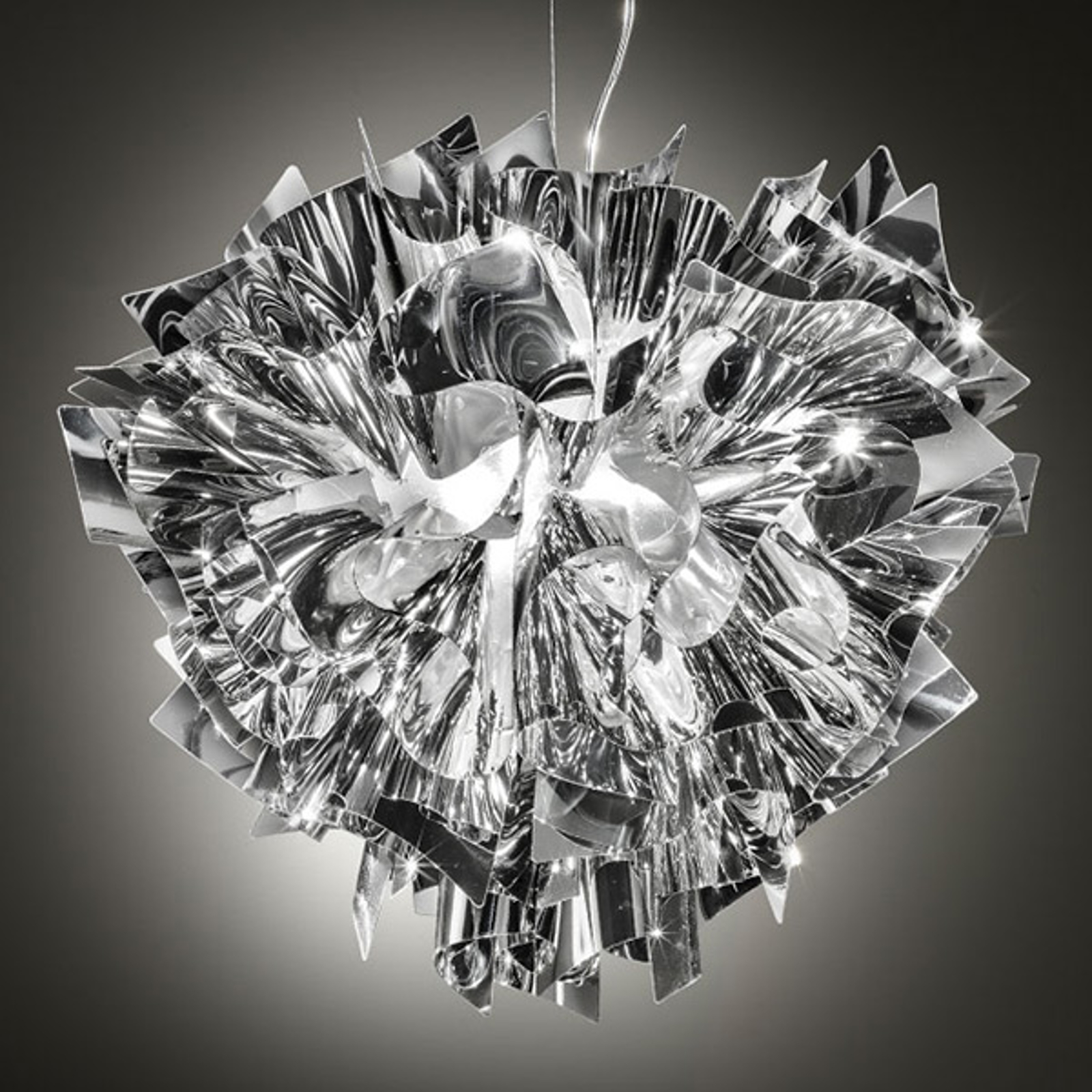 Slamp Veli designhänglampa, Ø 42 cm, silver