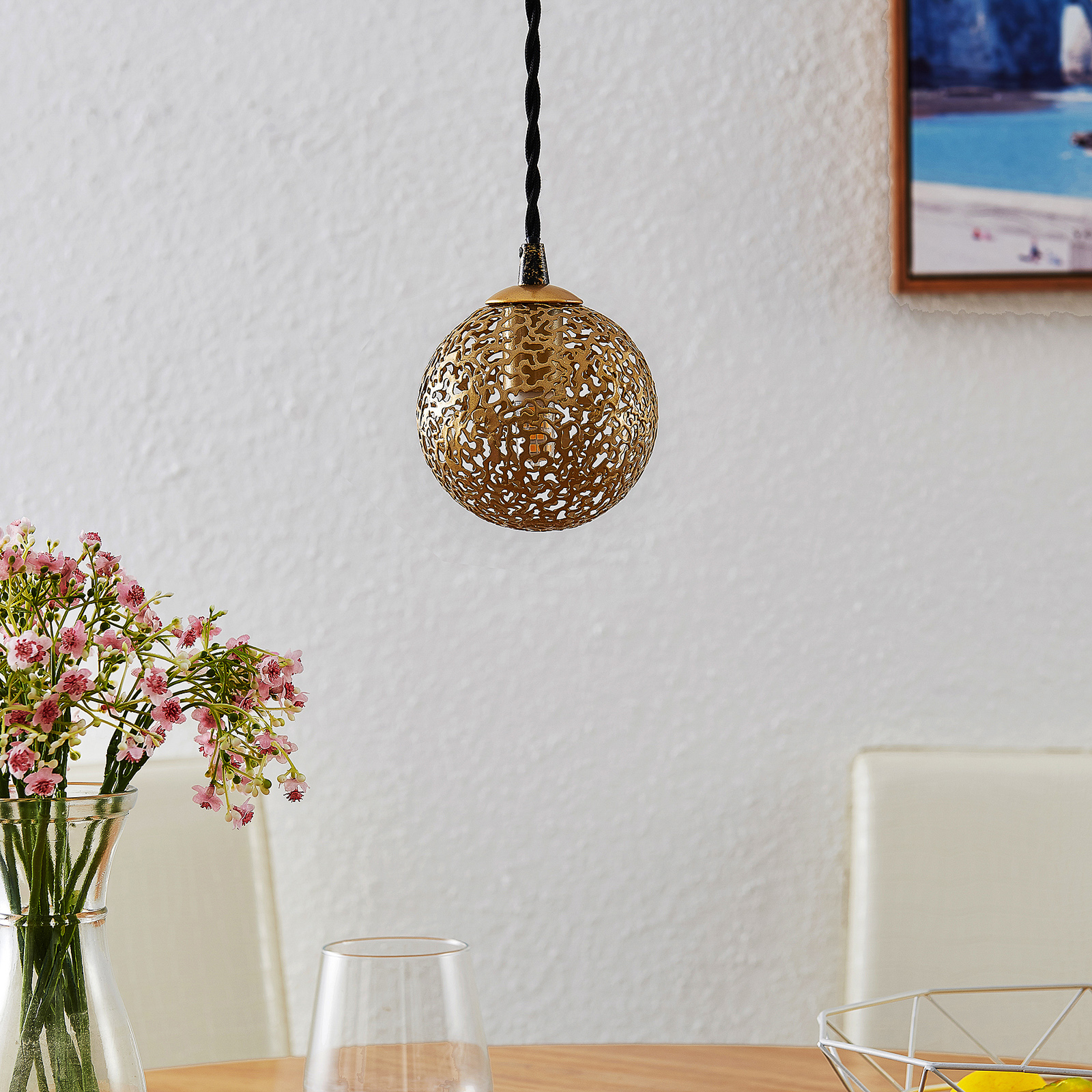 Lucande Zale hänglampa orientalisk 1 lampa