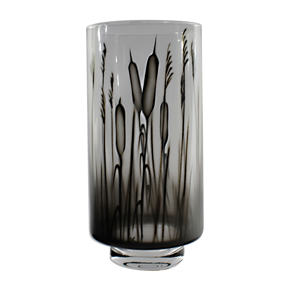 Nybro Crystal - Nybro Crystal Kaveldun Lykta 30x14,5 cm Klar/Svart