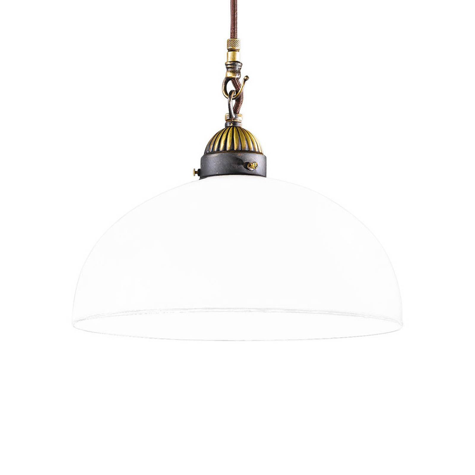 Hänglampa Nonna Bianco Ø 30 cm 1 lampa rund