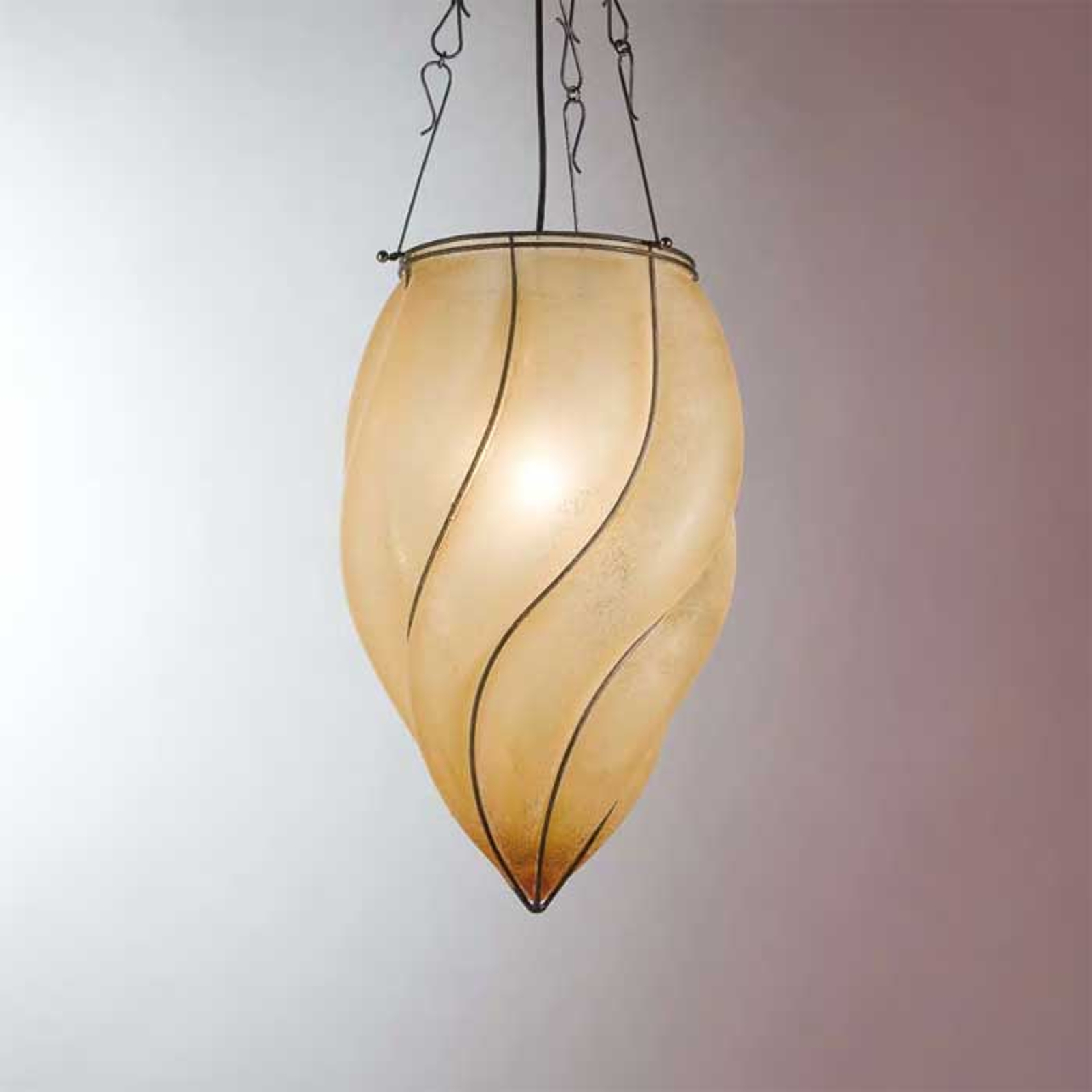 Förtrollande hänglampa POZZO, 26 cm