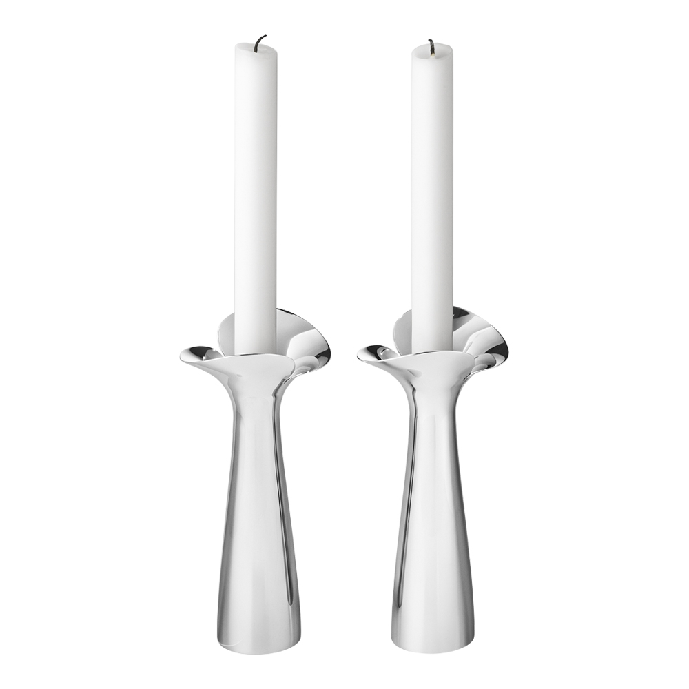 Georg Jensen - Bloom Botanica Ljusstake 20 cm 2-pack