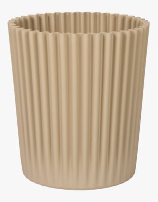 Vita beige blomkruka beige