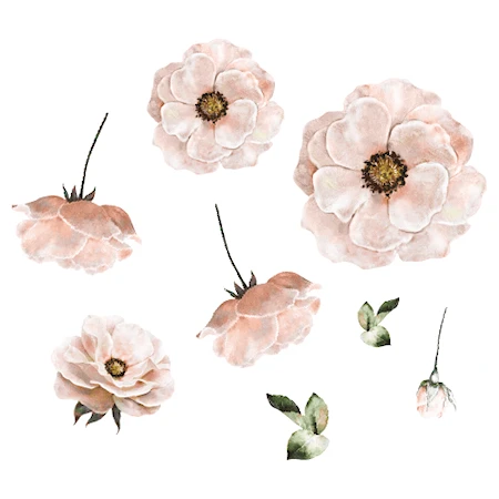 Väggdekoration Poppy Flower Rose
