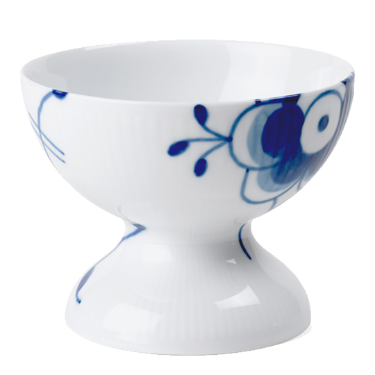 Royal Copenhagen - Blue Fluted Mega Skål på fot 8 cm Blå/Vit