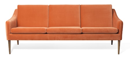 Mr. Olsen 3-sitssoffa Rusty Rose Sammet Smoked Ek