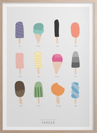 Färger Poster 30x40 cm