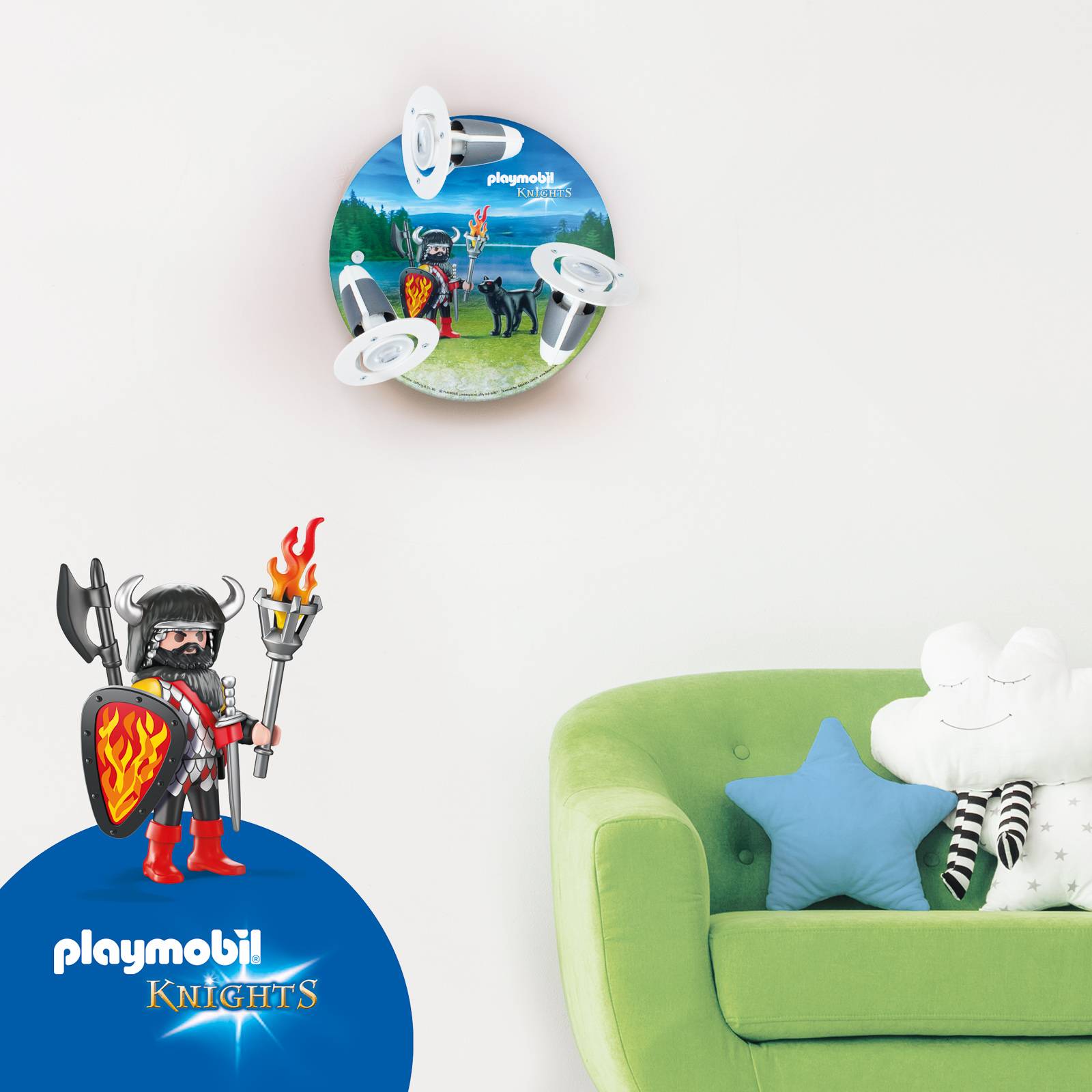 Taklampa 3 spottar PLAYMOBIL Knights