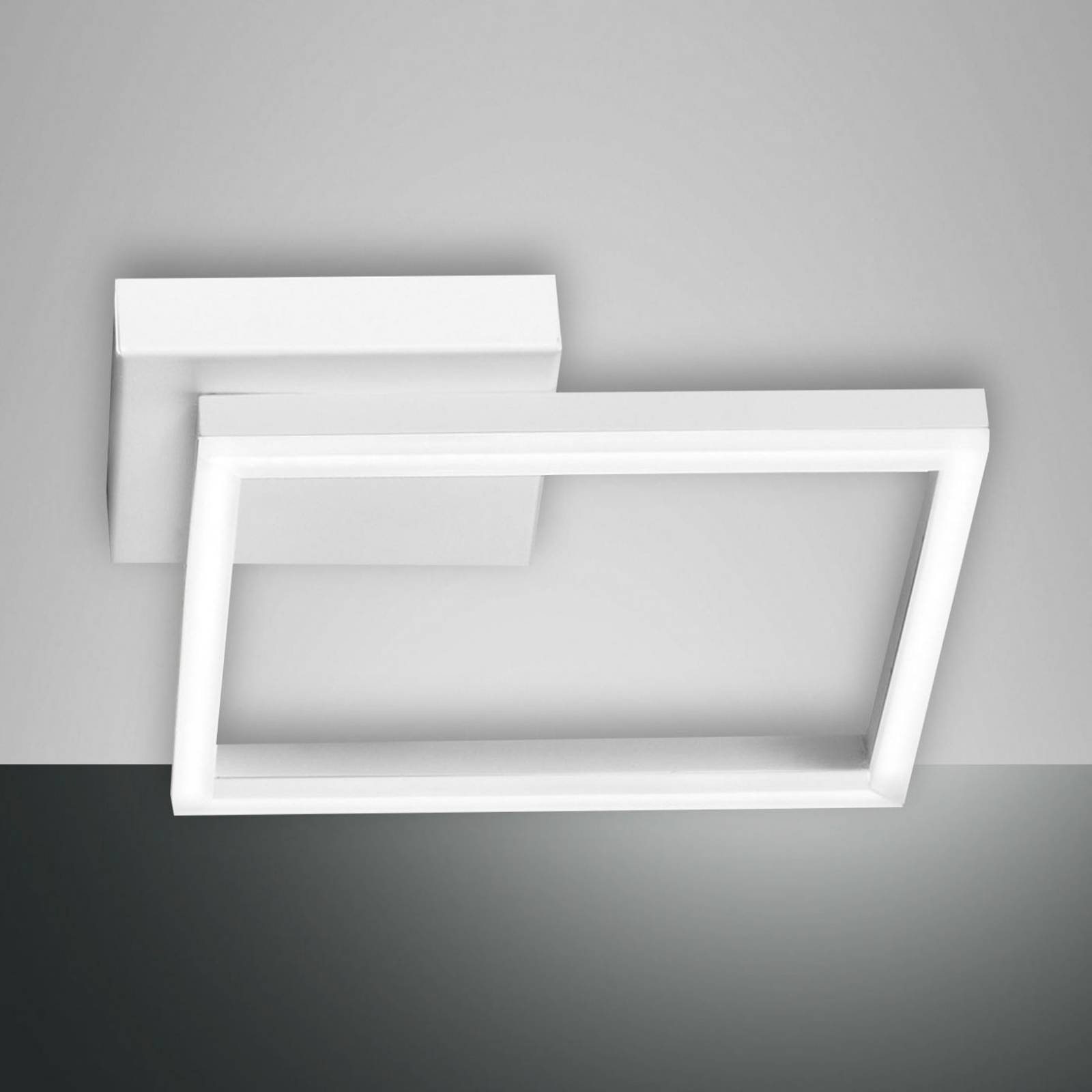 LED-taklampa Bard, 27 x 27 cm, vit