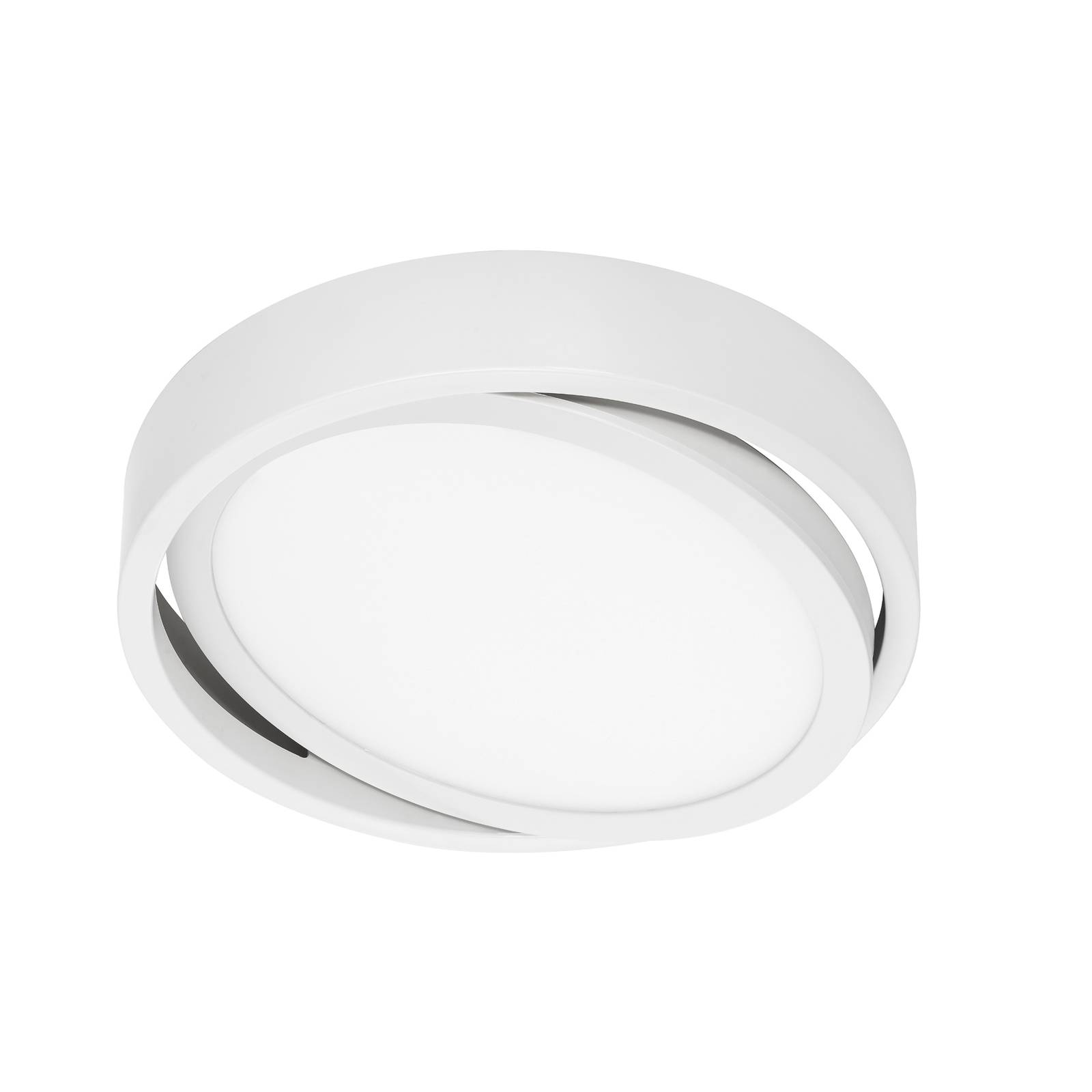 Prios Uvan LED-taklampa vippbar, rund, vit