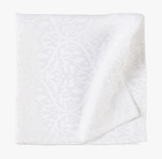Alicia jacquard duk vit