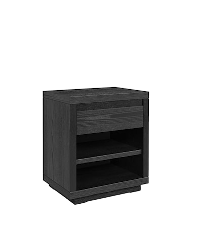 HUNTER bedside table black oak