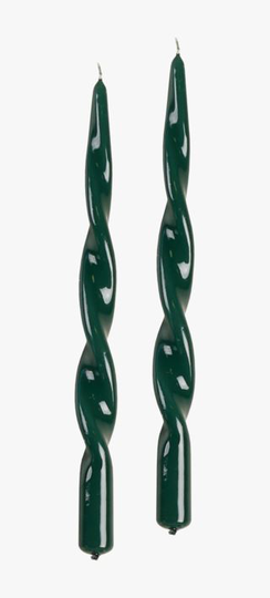 Twist gloss 2pk kronljus skogsgrön