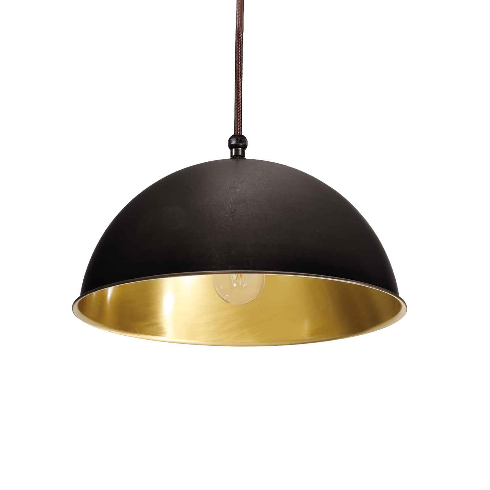 Hänglampa Circle guld/bronserad mässing, Ø 20 cm