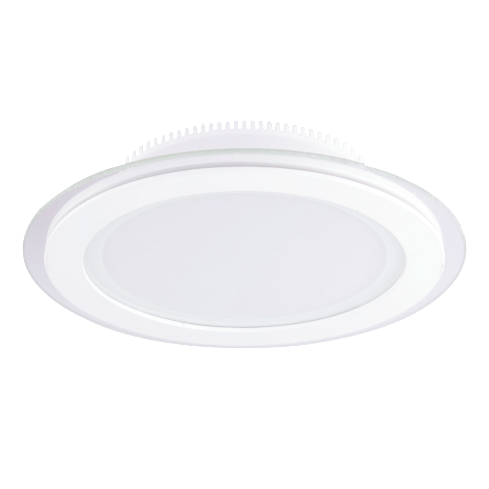 LED-inbyggnadsspot Kuro med IP44 i vitt