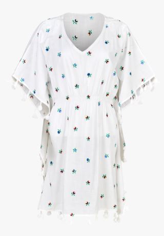 Camille kaftan vit