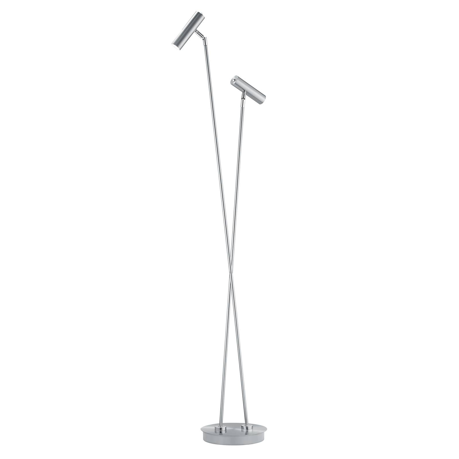 B-Leuchten Tom LED-golvlampa, nickel matt