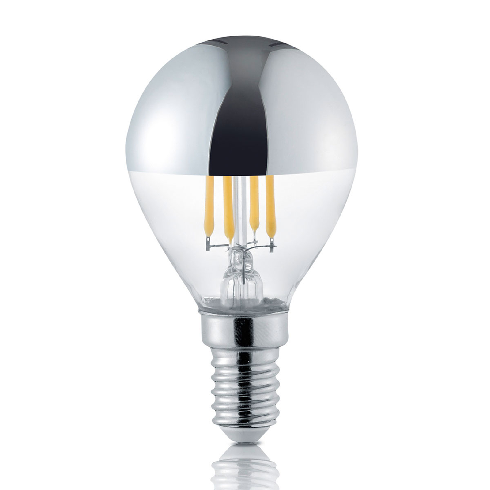 LED-lampa E14 4 W med toppspegel, 2 800 K