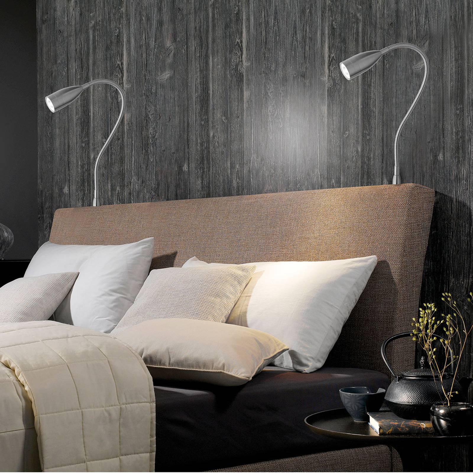 Med gester dimbar LED-vägglampa Sten