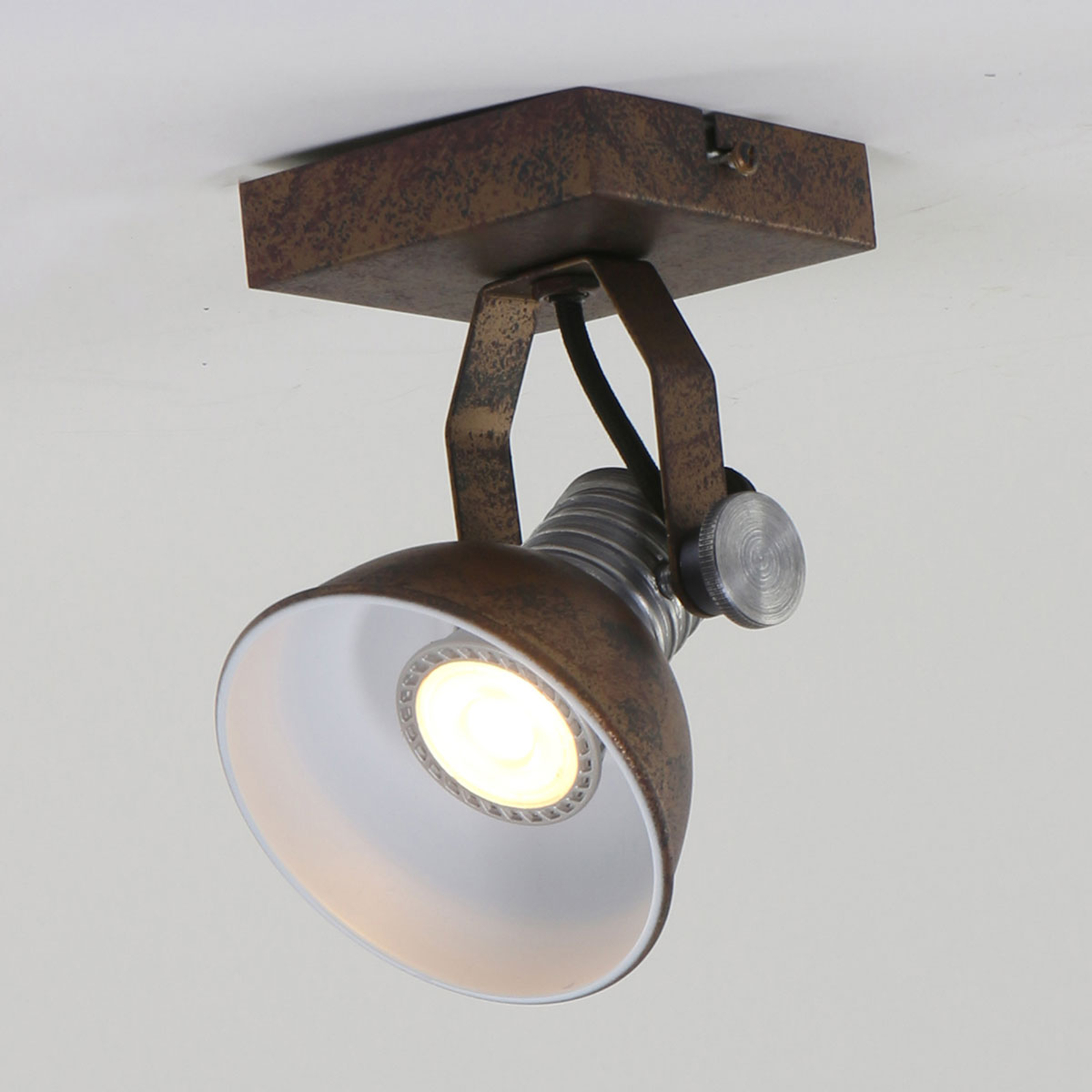 LED-spotlight Brooklyn 1 lampa brun