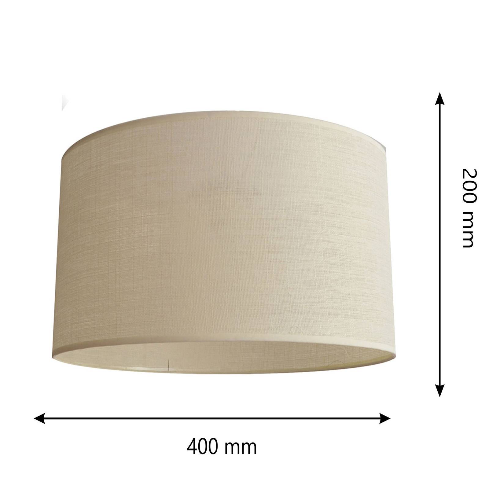 Lampskärm Alba, Ø 40 cm, E27, écru