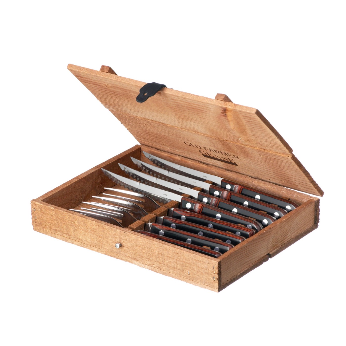 Företagspresent Grillbestick 4 + 4, Old Farmer Gense