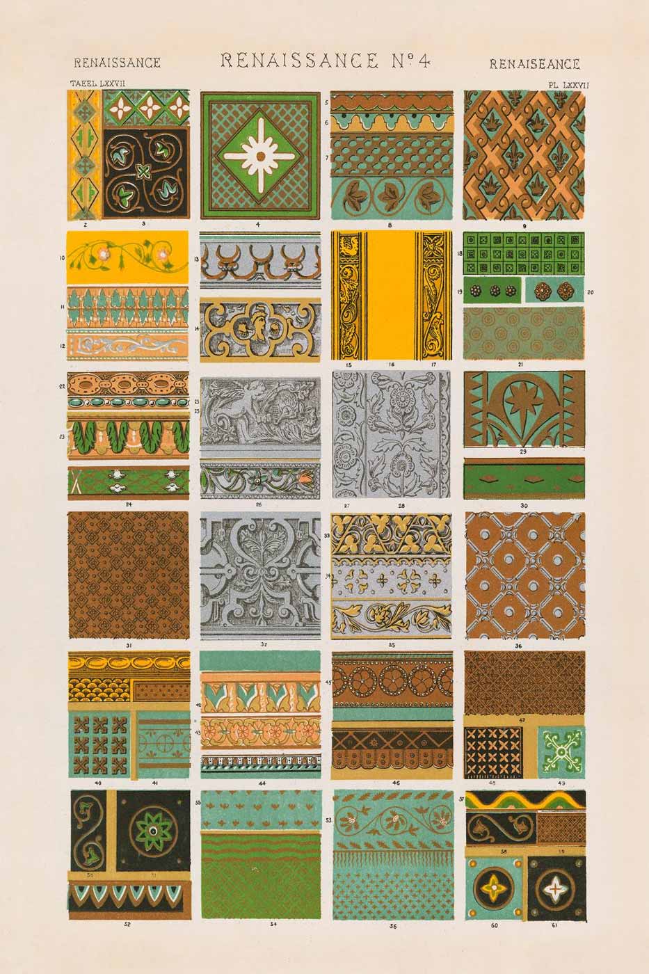 Print Ornaments 40x50 cm #003