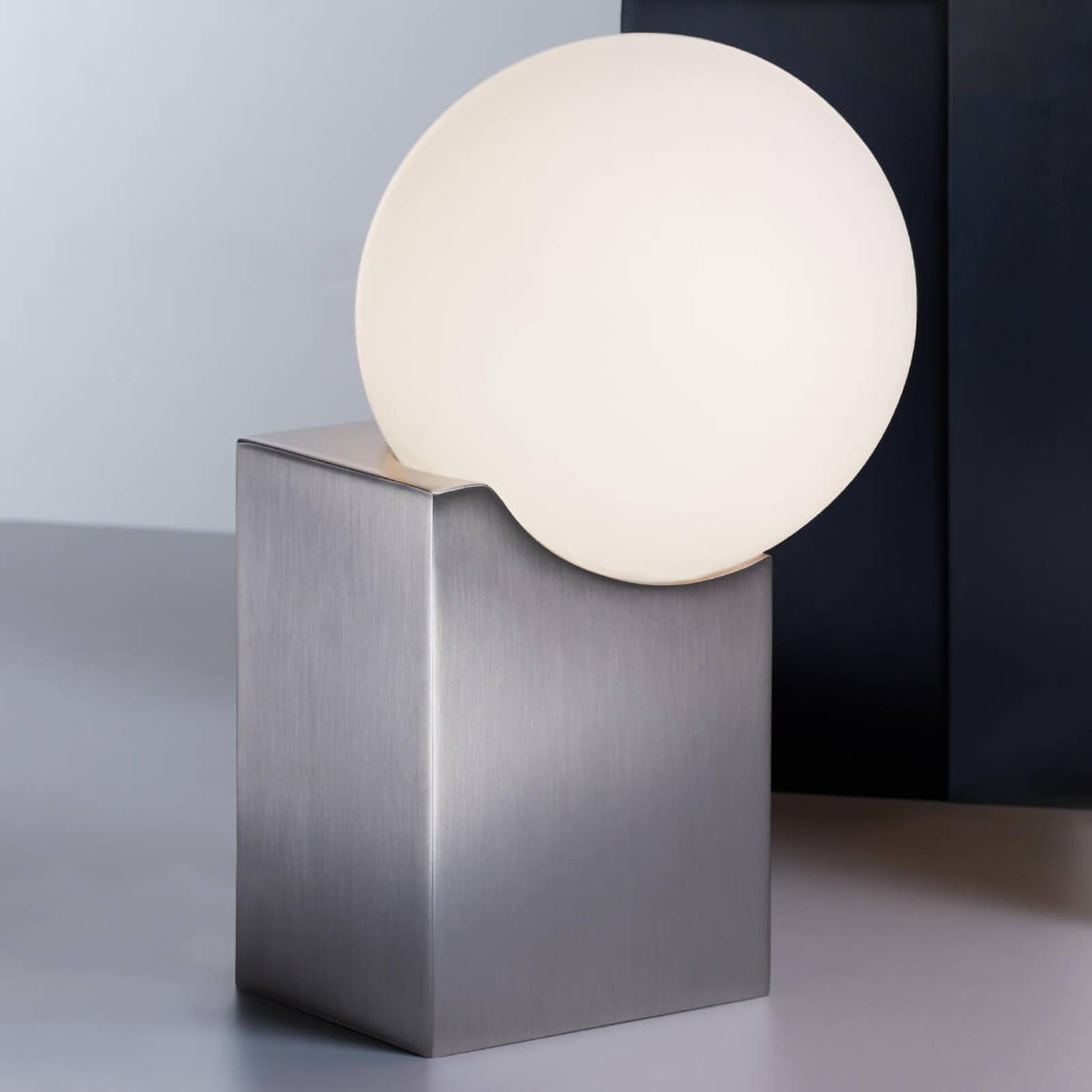 Bordslampa Cub 17,5 cm, matt nickel