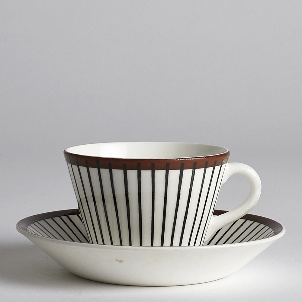Gustavsberg - SÅLD Spisa Ribb Kaffekopp/Fat #1