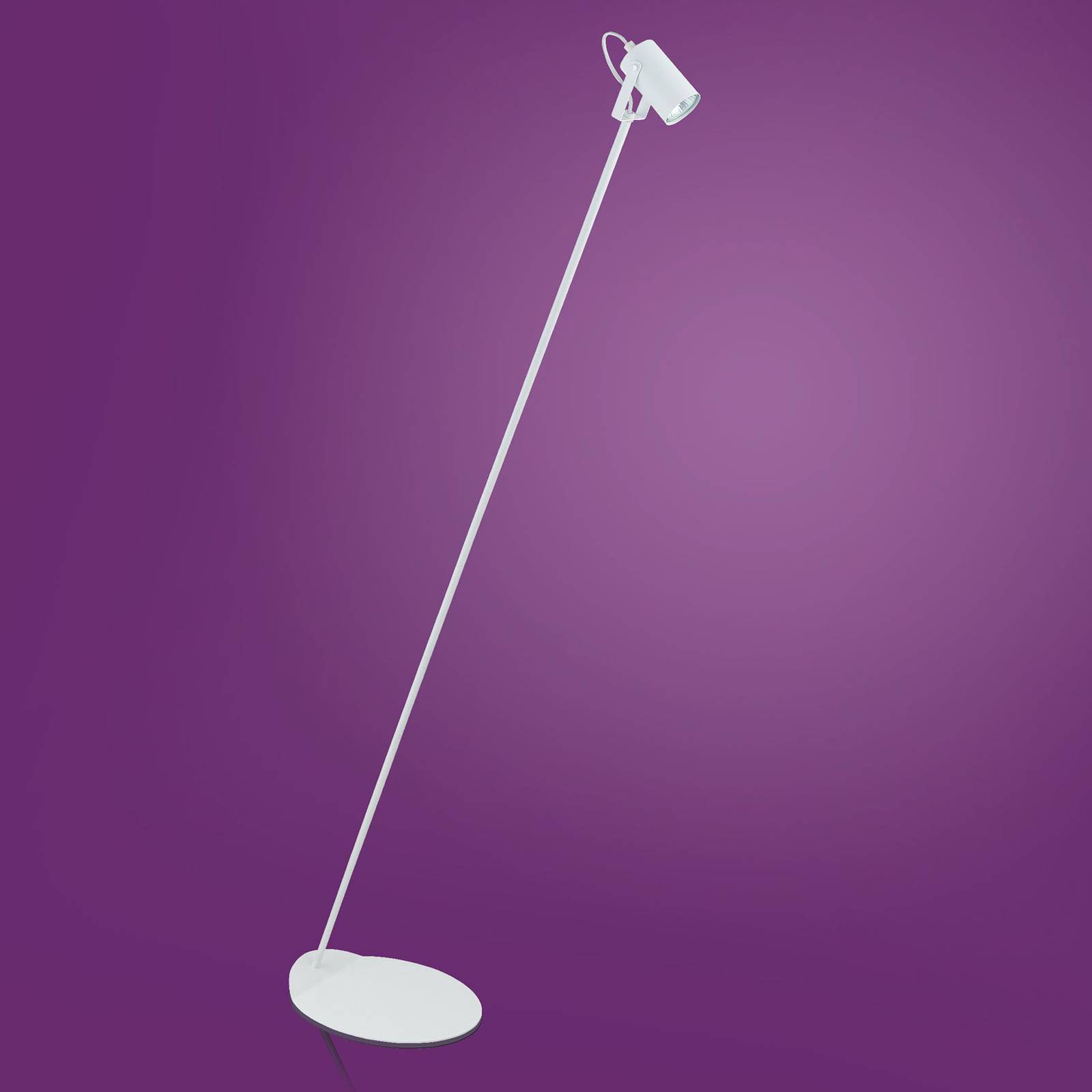 Golvlampa Redo av metall, vit