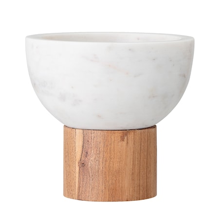 Serveringsskål Vit Marmor 14,5 cm