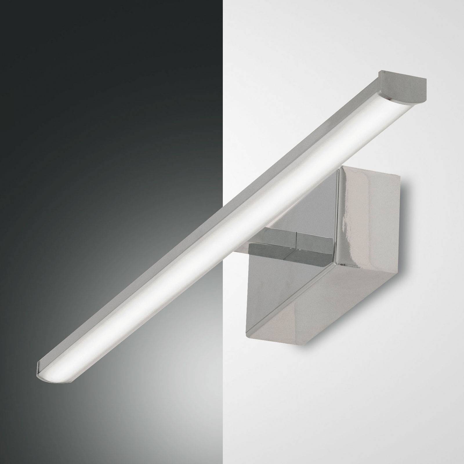 LED-vägglampa Nala, krom, bredd 50 cm