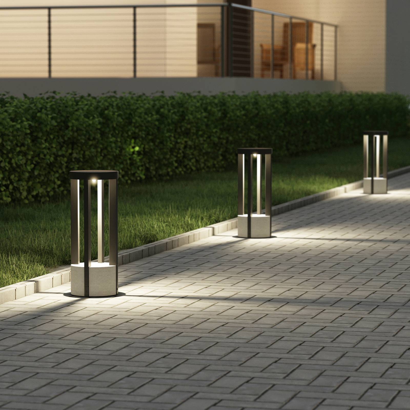 Lucande Overa LED-sockellampa