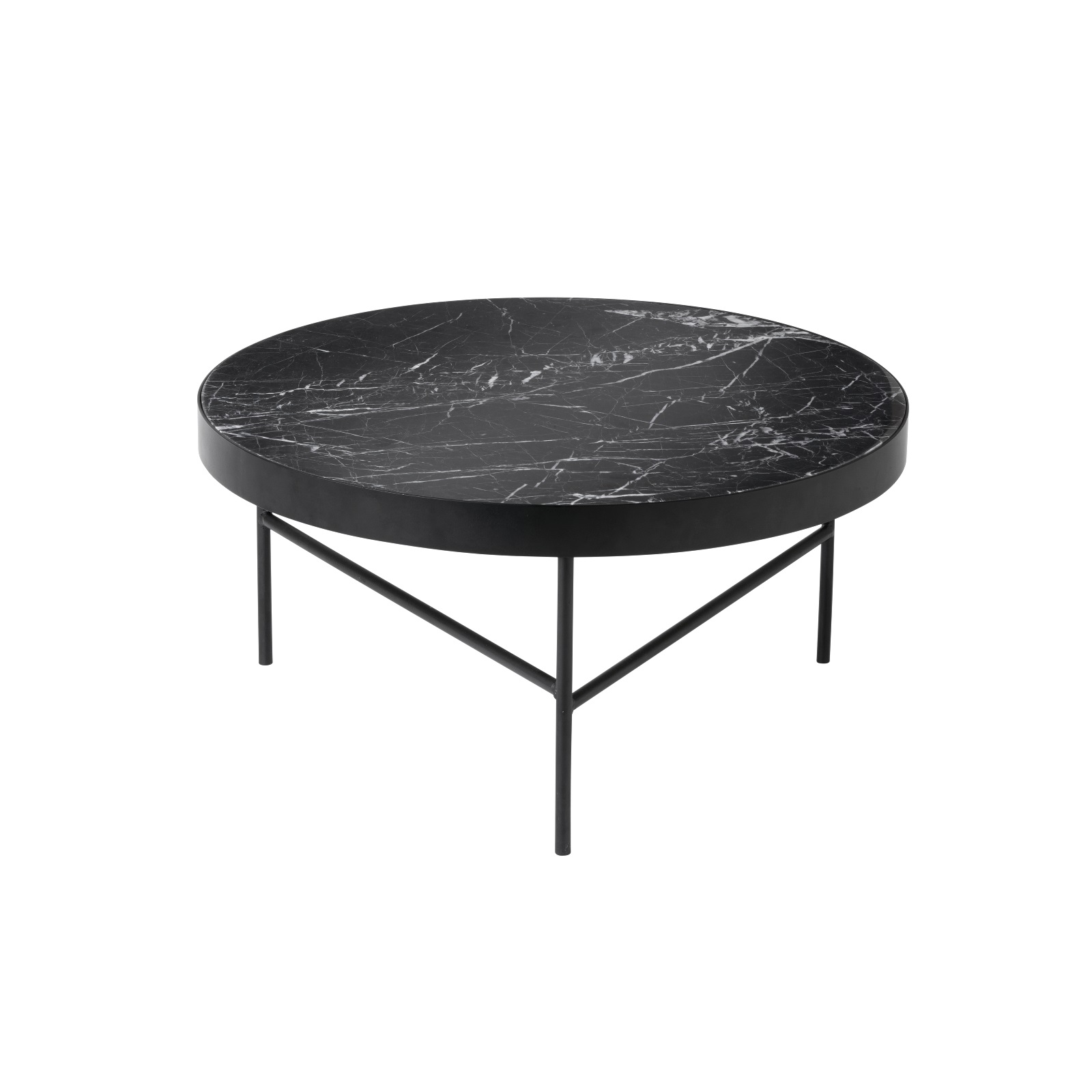 Marmorbord svart 70,5 cm, Ferm Living