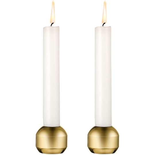 Lind DNA - Silhouette Ljusstake 3,4 cm 2-pack Guld