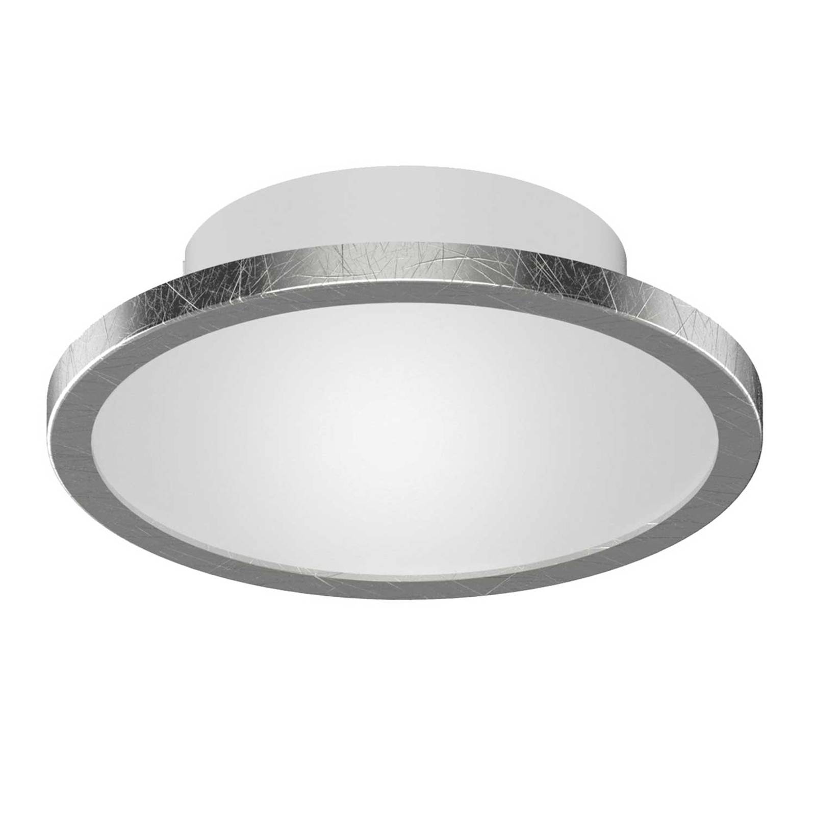 Lightme LED-taklampa Aqua Ø 14,7 cm bladsilver
