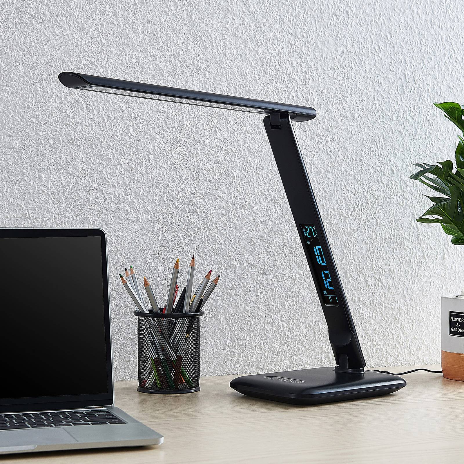 Lindby Cerula LED-skrivbordslampa med dimmer