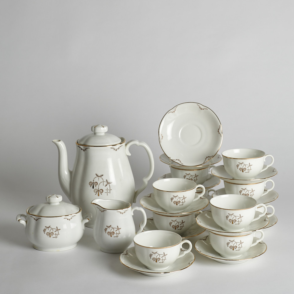 Vintage - SÅLD Kaffeservis ALP Linköping 23 del