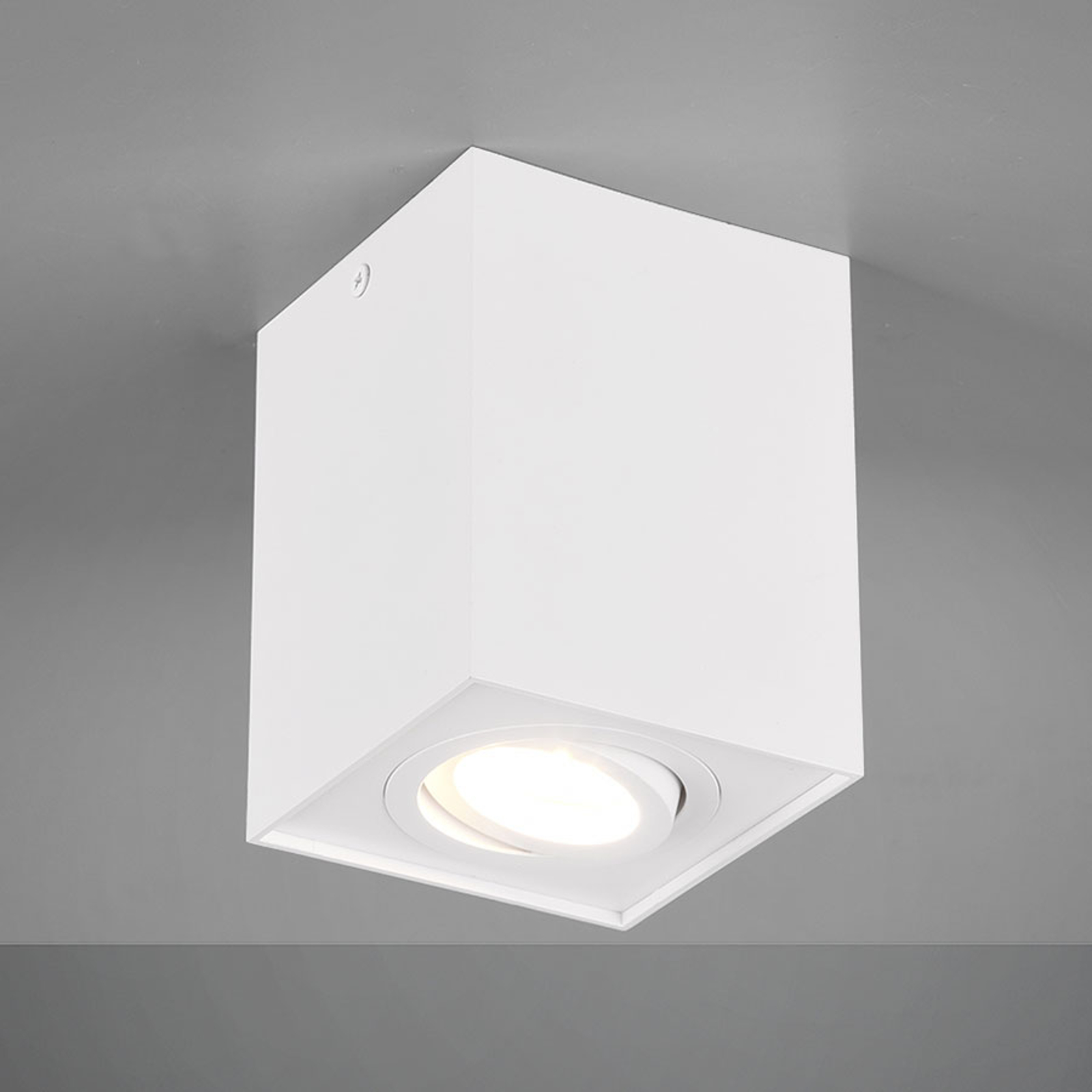 Taklampa Biscuit, 1 lampa, vit