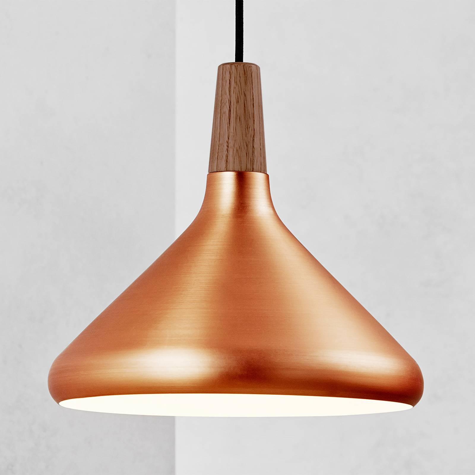 27 cm - kopparfärgad taklampa Float