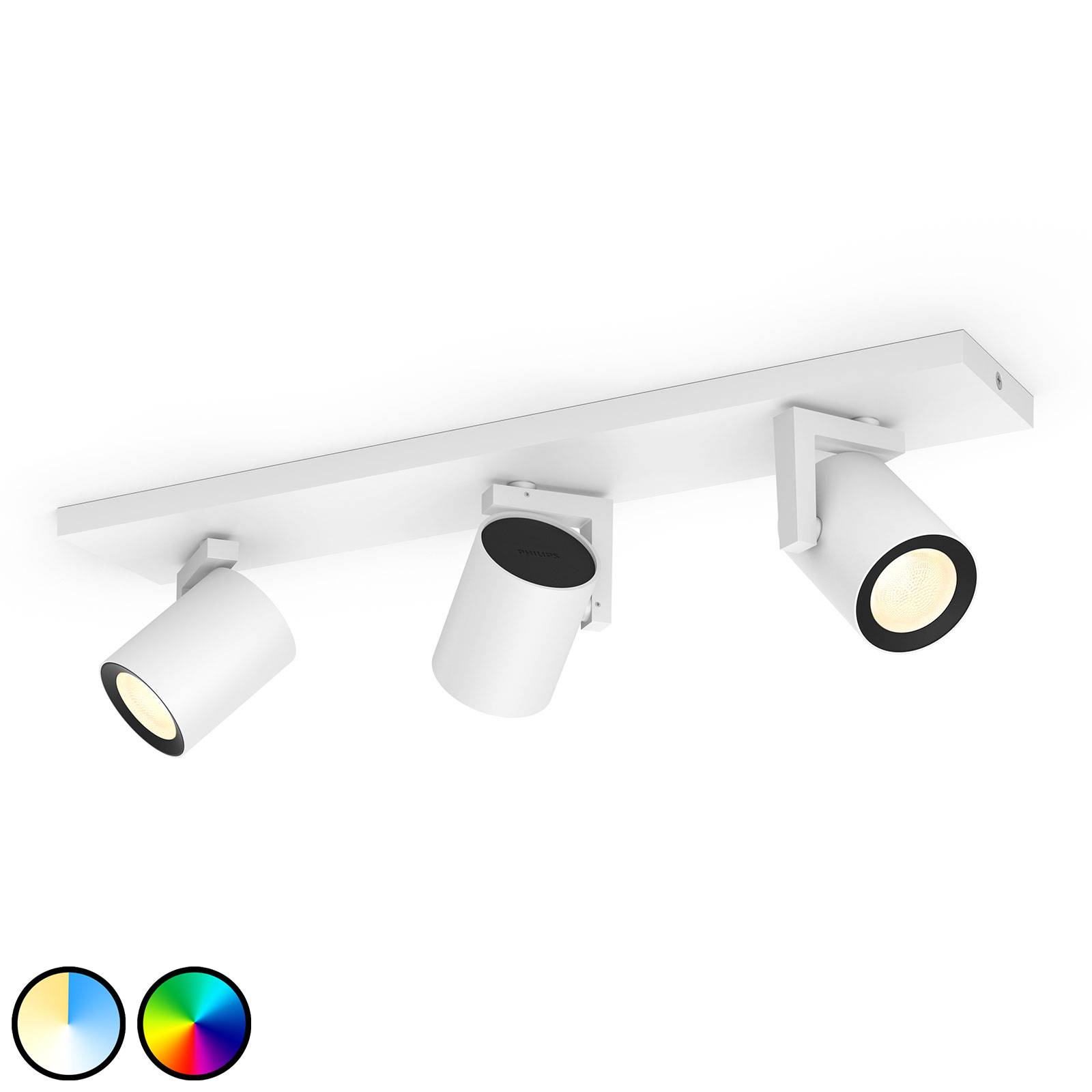 Philips Hue Argenta LED-spotlight, 3 lampor, vit