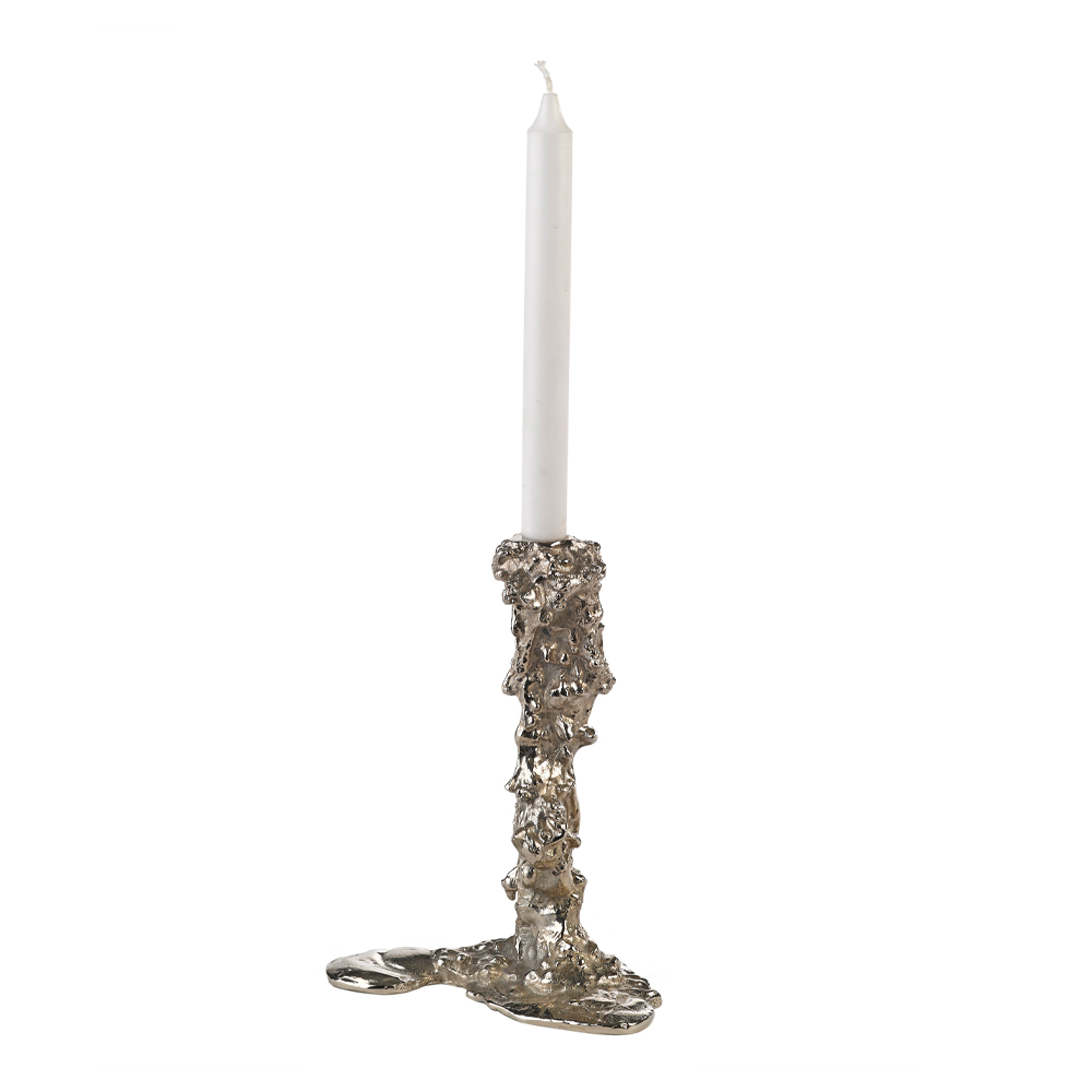 Pols Potten - Pols Potten Drip Ljusstake 25 cm Silver