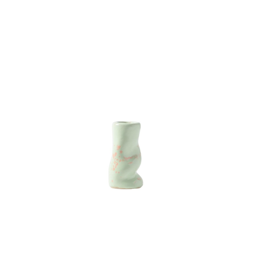 Swedenland Vas Curvase Prick 11cm Mintgrön