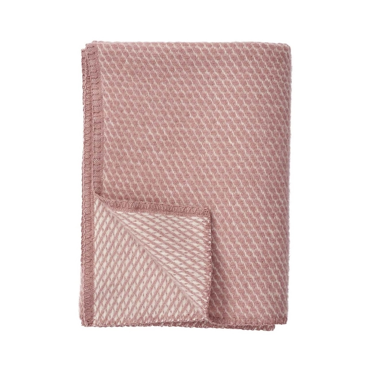 Barnpläd VELVET KID rosa ekologisk ull, Klippan Yllefabrik
