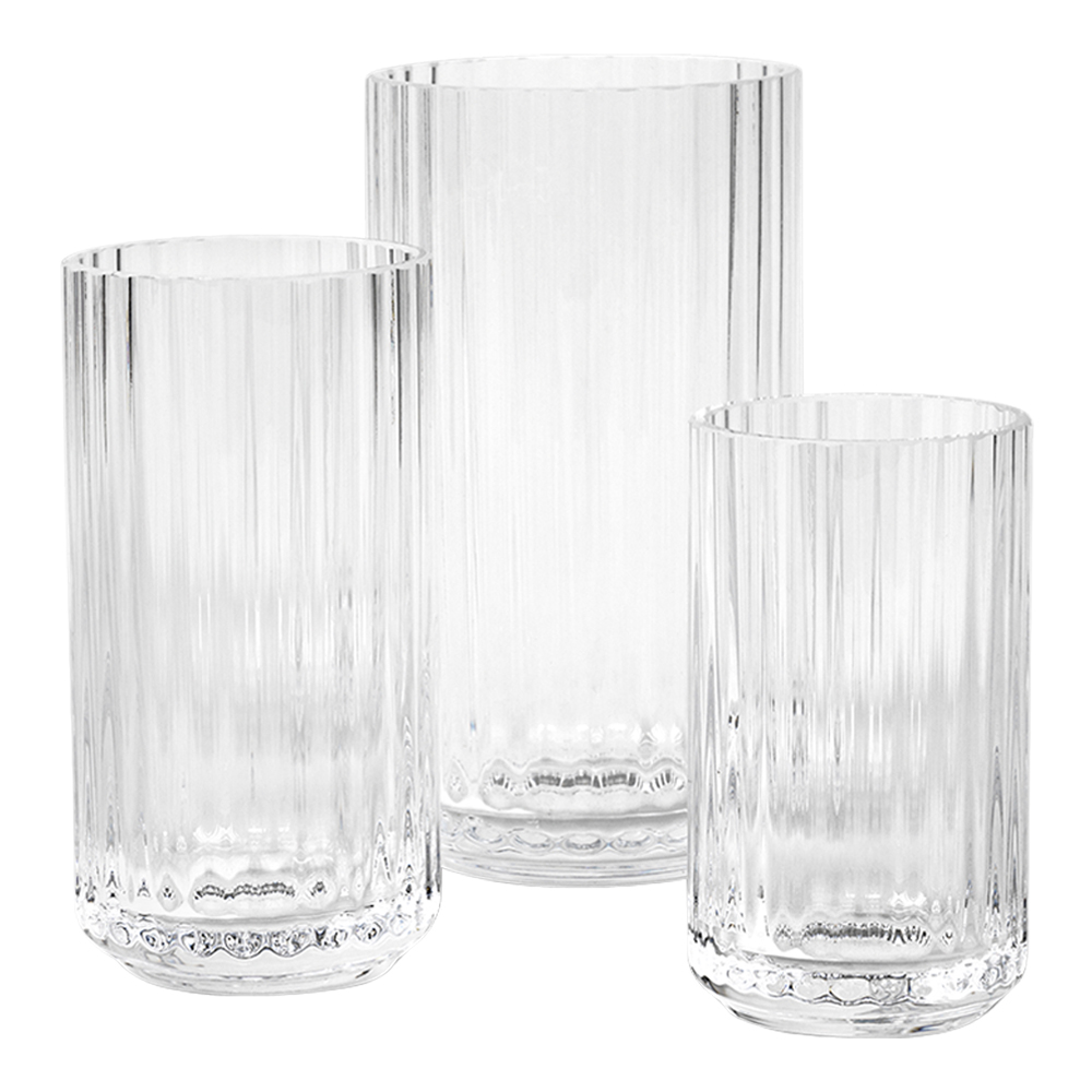 Lyngby Porcelain - Lyngby Vasset 3 delar Klar glas